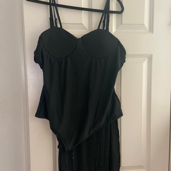 Embellished black, midi dress with bodysuit - NEW - Picture 6 of 9